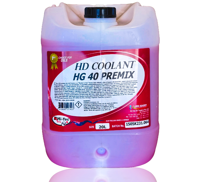 HD Coolant HG 40 Premix-20 LT (1 LT)