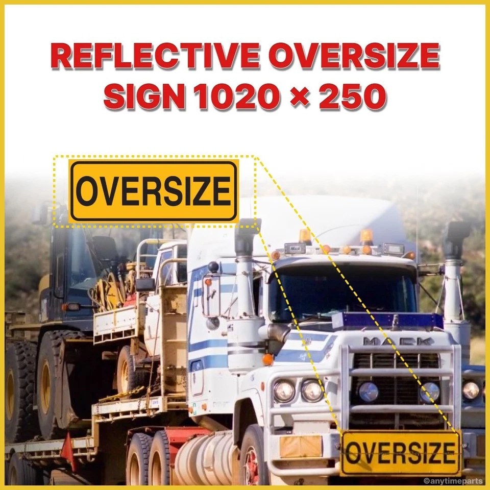 REFLECTIVE OVERSIZE ALUMINIUM SIGN 1020 X 250 (Aluminium)