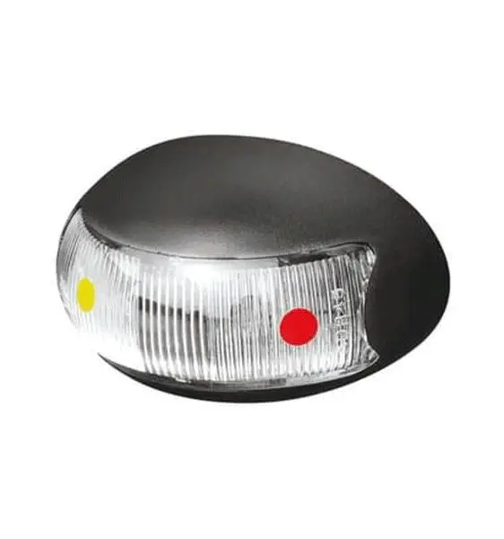 [BR3ARL] Roadvision 10-30V LED Oval Marker Lamp 60 X 37 - Amber & Red 2.5m - BR3ARL